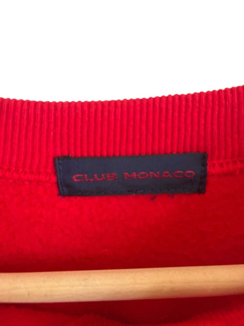 Club Monaco CMX Sweatshirt Red Crewneck Logo 90s Retro - Picture 9 of 10